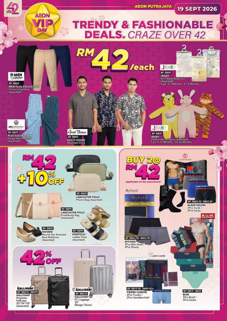 AEON-Putrajaya-Member-Day-VIP-Day-Sale-Up-to-70-Off-8 19 September 2026: AEON Putrajaya Member Day VIP Day Sale: Up to 70% Off, RM10 Voucher, Buy 1 Free 1 Deals & Member Rewards