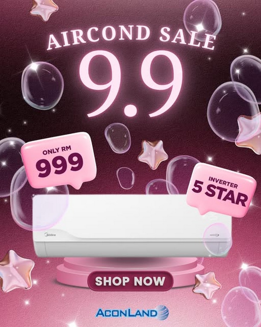 Aconland-RM999-Aircond-Special-Promotion 8 September 2026 onwards: Aconland RM999 Aircond Special Promotion – RM200 NUR PETRA Rebate, Installation & Free Mini Aircond