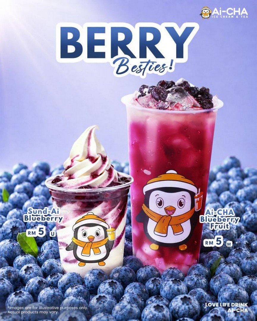 Ai-CHA-Malaysia-Berry-Besties-Blueberry-Series-Promotion 7 September 2026 onwards: Ai-CHA Malaysia, Berry Besties Blueberry Series Promotion with Sund-Ai Blueberry and Blueberry Fruit from RM5