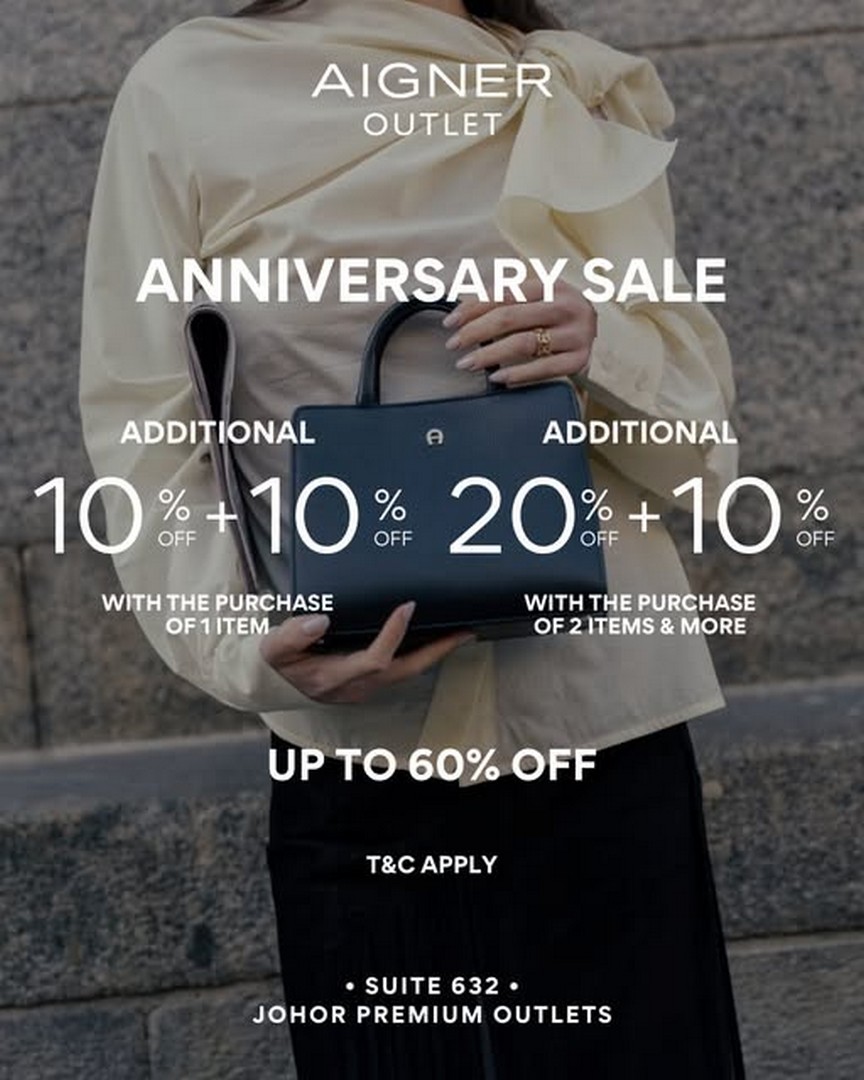 Aigner-Special-Sale-Enjoy-Up-to-60-OFF-and-Extra-Savings 1-13 September 2026: Aigner Special Sale: Enjoy Up to 60% OFF and Extra Savings at Johor Premium Outlets