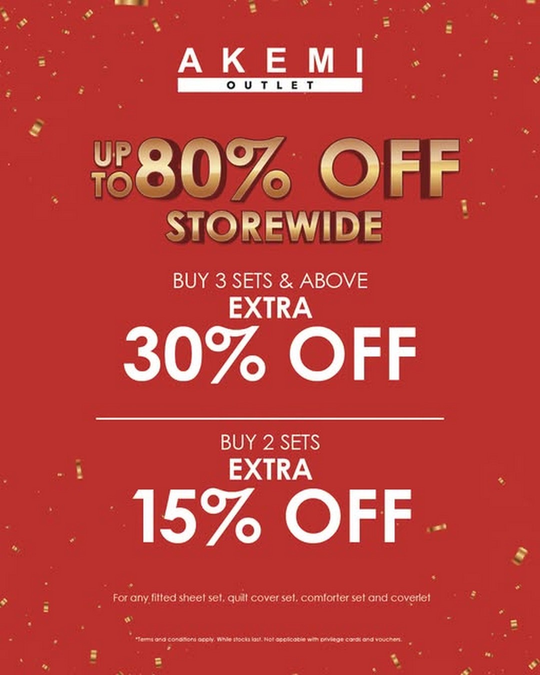 Akemi-Outlet-Special-Sale-Up-to-80-Savings-Storewide 10-13 September 2026: Akemi Outlet Special Sale: Up to 80% Savings Storewide + Extra 30% Savings at Genting Highlands Premium Outlets