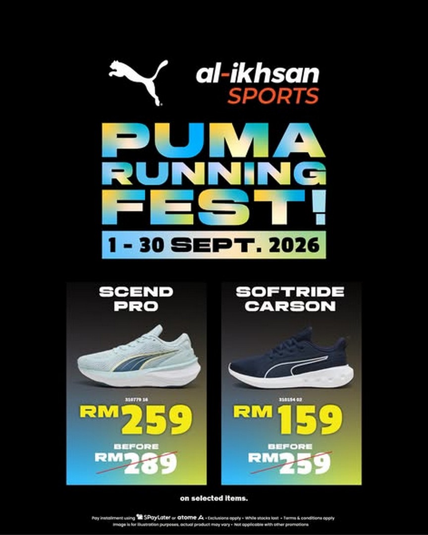 Al-Ikhsan-Sports-PUMA-Running-Fest-Promotion-1 1-30 September 2026: Al-Ikhsan Sports: PUMA Running Fest Promotion with Up to 50% OFF Selected Nitro Running Shoes
