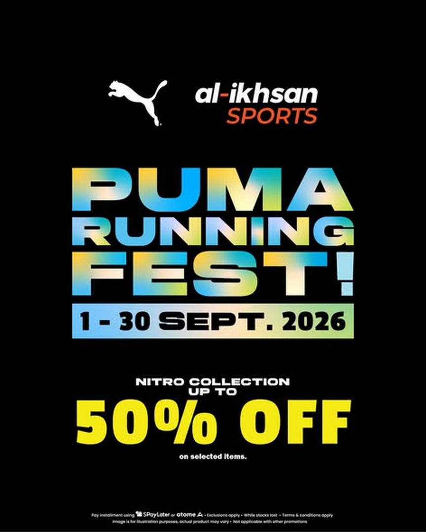 Al-Ikhsan-Sports-PUMA-Running-Fest-Promotion 1-30 September 2026: Al-Ikhsan Sports: PUMA Running Fest Promotion with Up to 50% OFF Selected Nitro Running Shoes