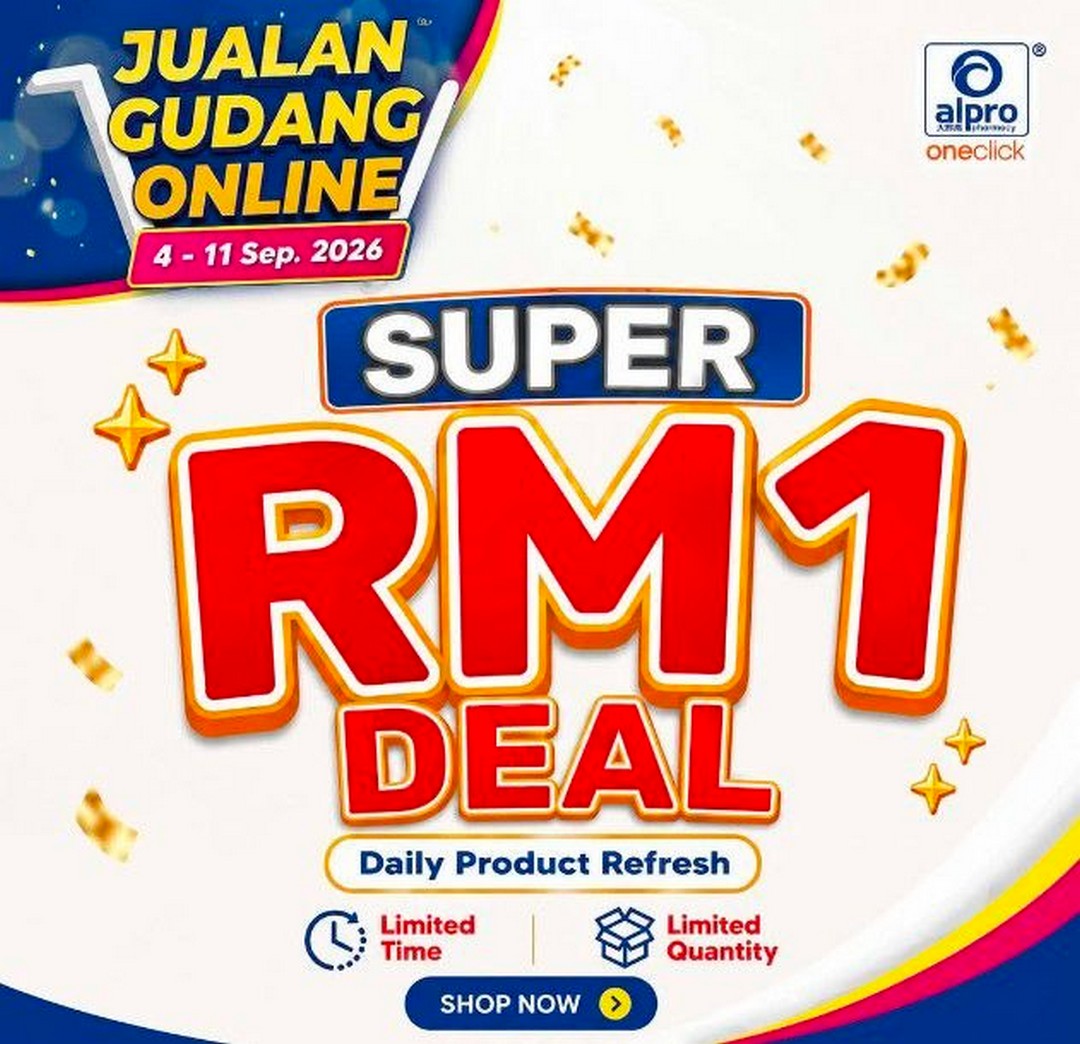 Alpro-Pharmacy-Online-Warehouse-Sale 4-11 September 2026: Alpro Pharmacy: Online Warehouse Sale with Super RM1 Deals and Daily Product Refresh