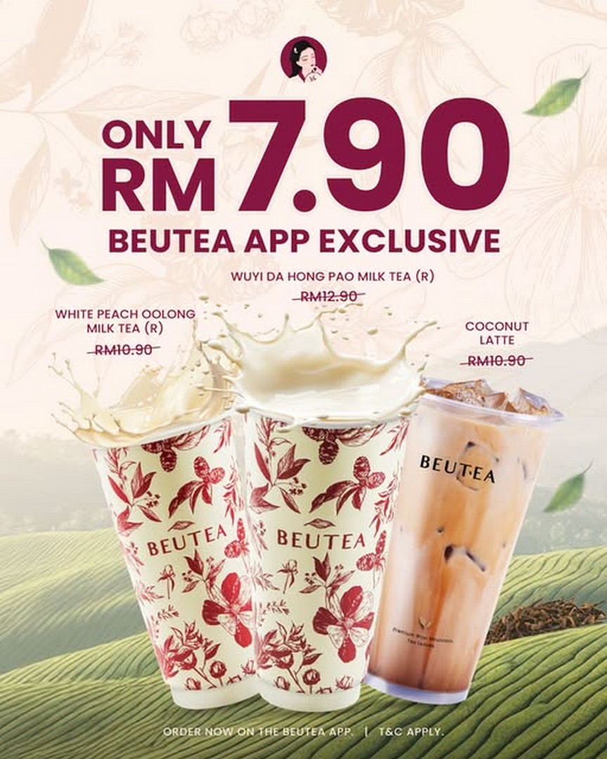 BEUTEA-Malaysia-RM7.90-Selected-Drinks-Promotion-Exclusively 1-31 October 2026: BEUTEA Malaysia: RM7.90 Selected Drinks Promotion Exclusively on the BEUTEA App
