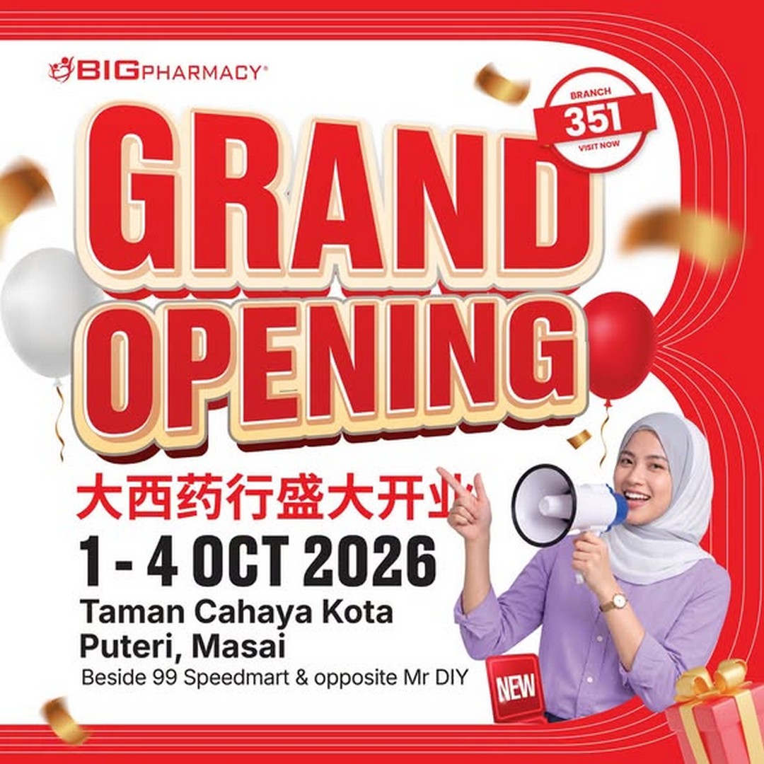 BIG-Pharmacy-Taman-Cahaya-Kota-Puteri-Grand-Opening-Promotion 1-4 October 2026: BIG Pharmacy Taman Cahaya Kota Puteri: Grand Opening Promotion with Free Gifts, Exclusive Deals & Fun Activities