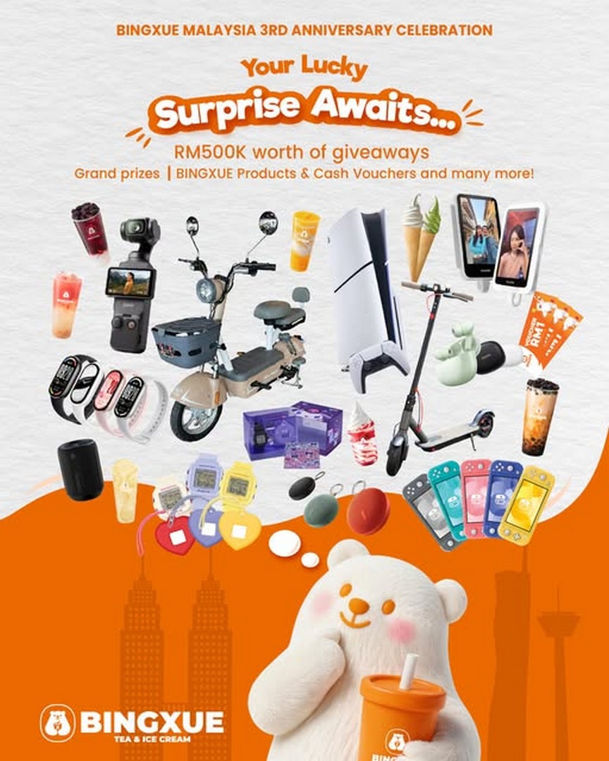 BINGXUE-Malaysia-3rd-Anniversary-Scratch-Win-Promotion 7 September-31 October 2026: BINGXUE Malaysia: 3rd Anniversary Scratch & Win Promotion with RM500,000 Worth of Prizes