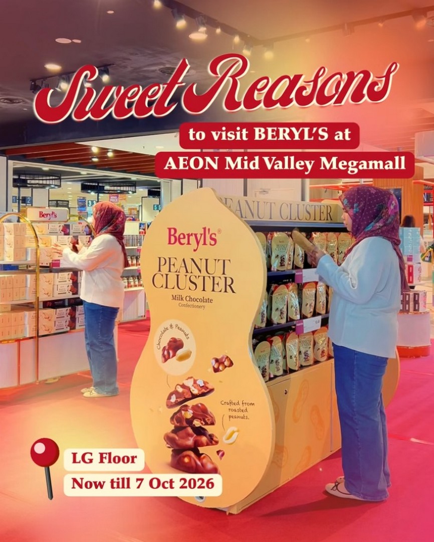 Beryls-Chocolate-Confectionery-Up-to-22-OFF 30 September-7 October 2026: Beryl’s Chocolate & Confectionery: Up to 22% OFF Chocolate & Cookies Sale at AEON Mid Valley Megamall, Plus Ice Cream from RM5 & Free Enamel Pin