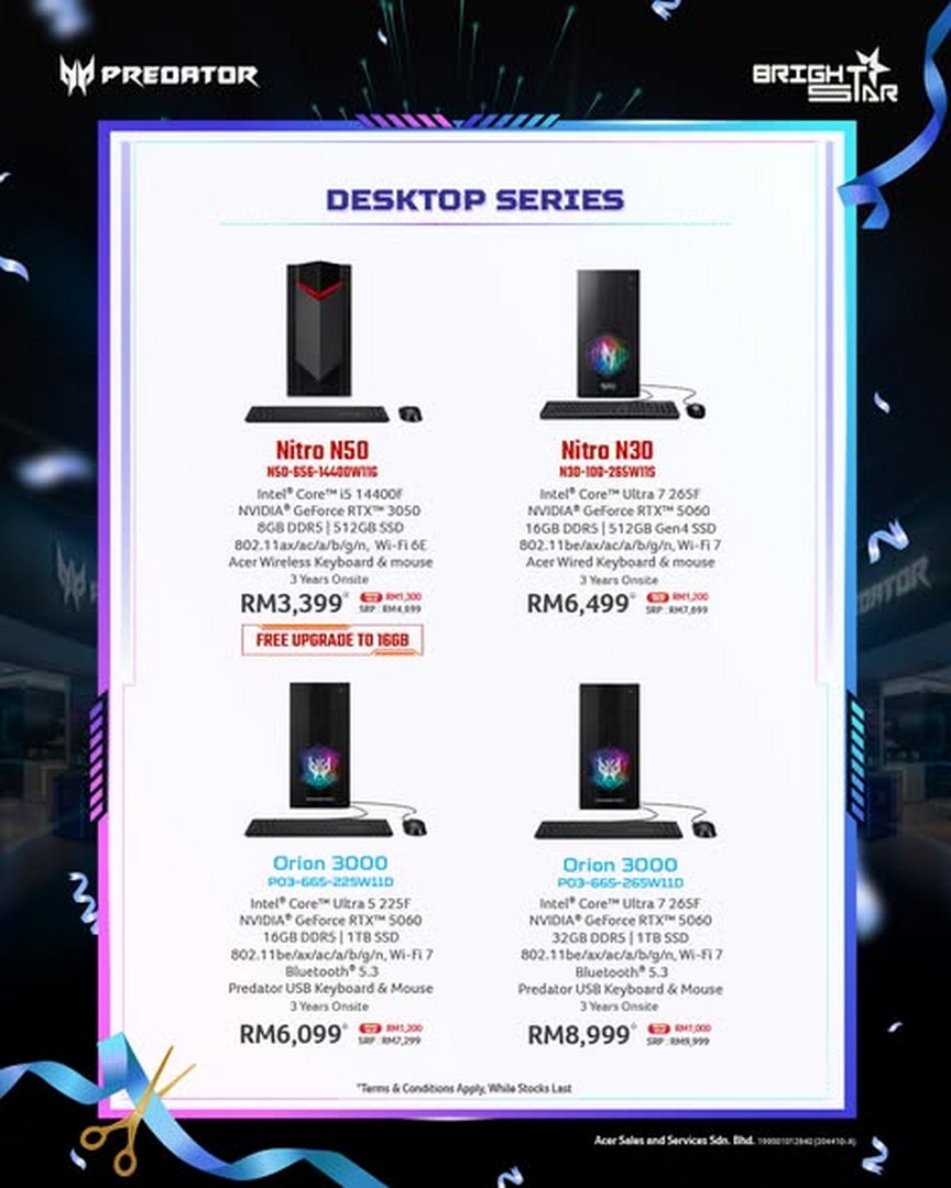 Brightstar-Computer-Predator-Store-Grand-Opening-Sale-3 1-31 October 2026: Brightstar Computer: Predator Store Grand Opening Sale with Gaming Laptops from RM4,699, Monitors from RM549 and Up to RM600 OFF at Plaza Low Yat