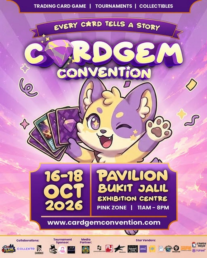 CARD-GEM-CONVENTION-Tournament-Gaming-Event 16-18 October 2026: CARD GEM CONVENTION: Tournament & Gaming Event at Pavilion Bukit Jalil