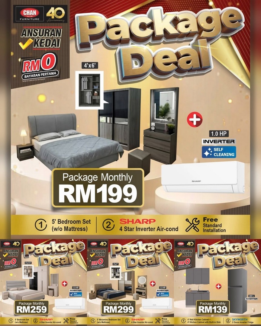Chan-Furniture-Package-Deal-Promotion-with-4×6-High-Gloss-Door 30 September 2026 onwards: Chan Furniture: Package Deal Promotion with 4’×6’ High Gloss Door Wardrobe & Skyworth 8KG Top Load Washer from RM99/Month, Available at Chan Furniture Branches in Peninsular Malaysia During Branch Operating Hours