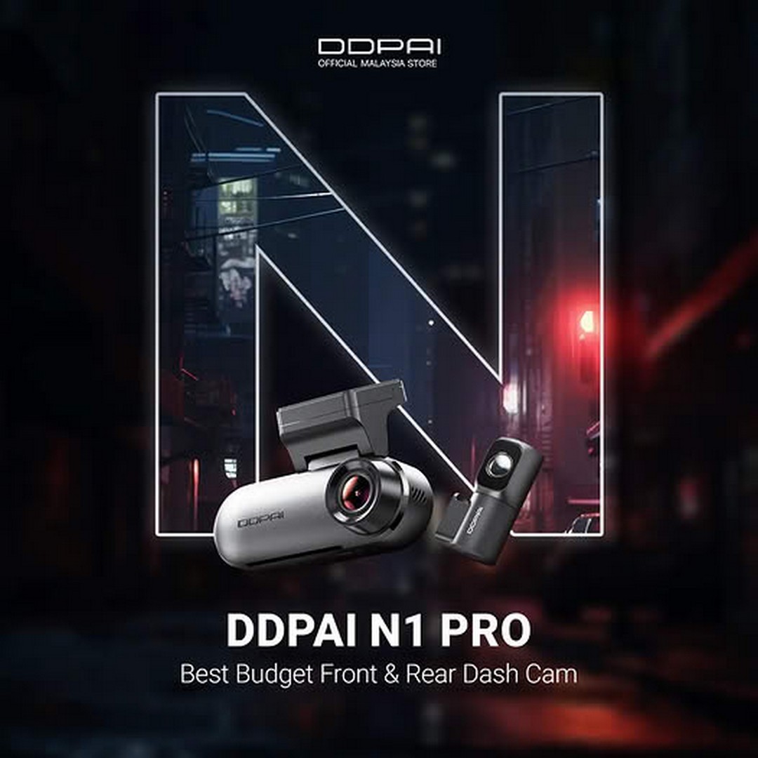 DDPAI-Malaysia-N1-Pro-Dashcam-Promotion 8 September 2026 onwards: DDPAI Malaysia N1 Pro Dashcam Promotion, 2.5K QHD Front & Rear Recording from RM199