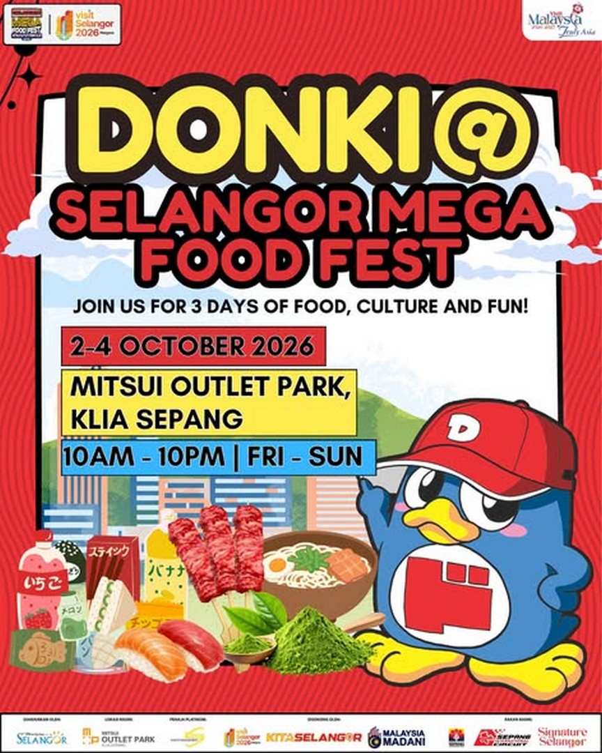 DON-DON-DONKI-Japanese-Food-Grocery-Promotion 2-4 October 2026: DON DON DONKI: Japanese Food & Grocery Promotion at Selangor Mega Food Fest, MITSUI Outlet Park KLIA Sepang, 10AM-10PM