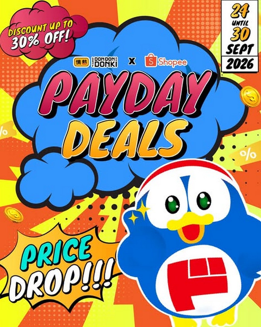 DON-DON-DONKI-Malaysia-Shopee-Payday-Deals-Sale 24-30 September 2026: DON DON DONKI Malaysia: Shopee Payday Deals Sale with Up to 30% Off Japanese Snacks, Drinks, Groceries & More