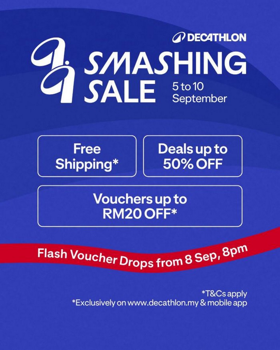 Decathlon-9.9-Sale-Up-to-50-OFF-RM20-Vouchers-Free-Shipping 5-10 September 2026: Decathlon 9.9 Sale: Up to 50% OFF, RM20 Vouchers & Free Shipping on Sports Gear