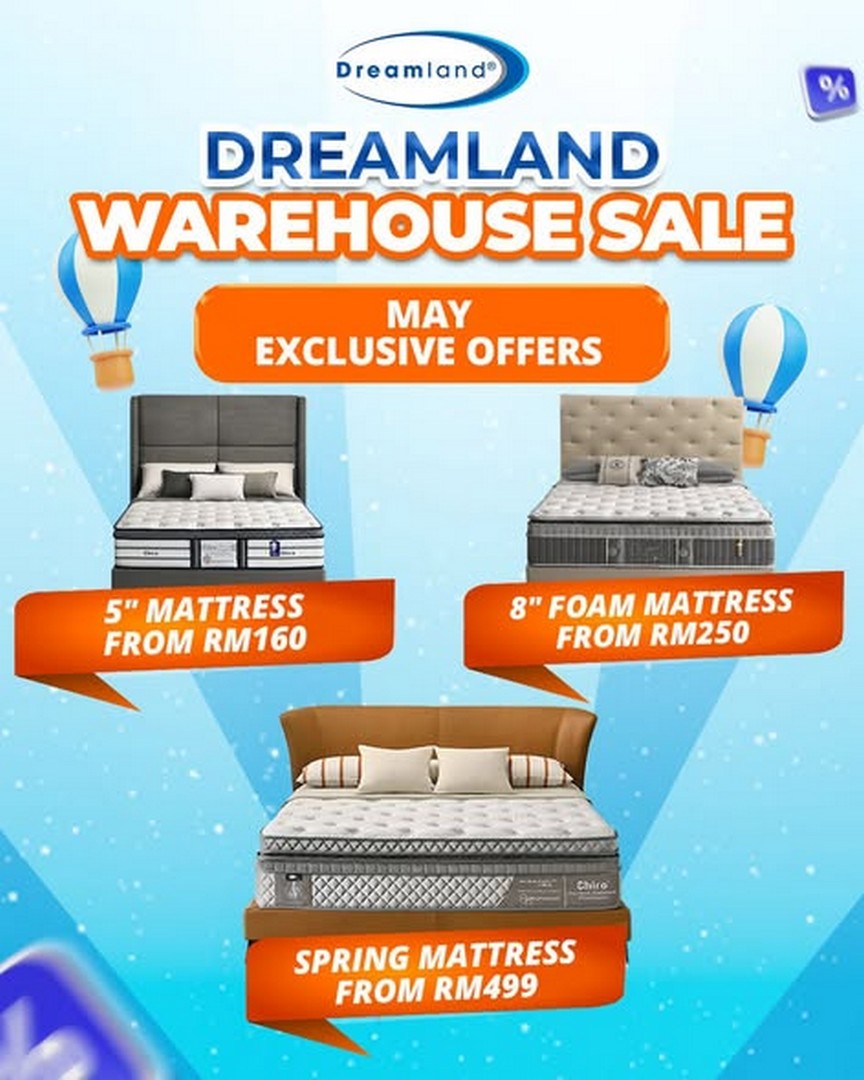 Dreamland-Malaysia-Warehouse-Sale-with-Up-to-70-Off-2 23 September-4 October 2026: Dreamland Malaysia: Warehouse Sale with Up to 70% Off at Sentra Mall Ipoh Klebang