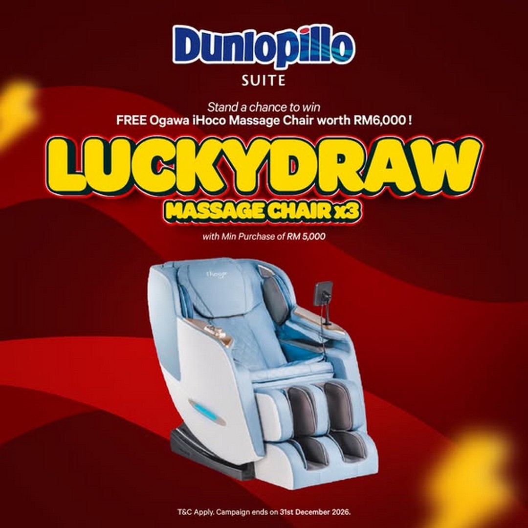 Dunlopillo-Malaysia-September-Special-Mattress-Sale-2 1-30 September 2026: Dunlopillo Malaysia: September Special Mattress Sale with Buy 1 Free 2, Up to 30% OFF and Massage Chair Giveaway