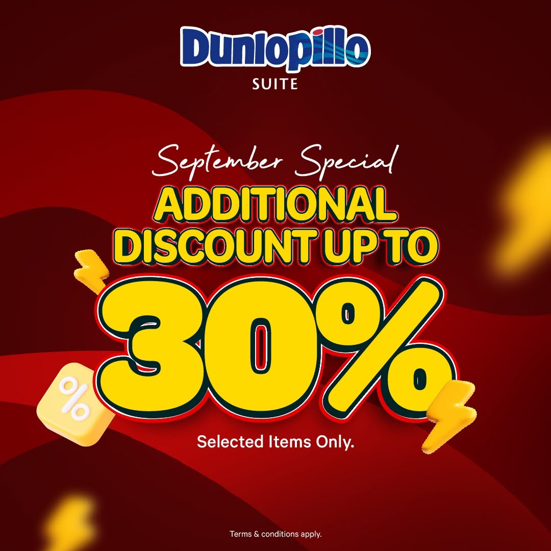 Dunlopillo-Malaysia-September-Special-Mattress-Sale-4 1-30 September 2026: Dunlopillo Malaysia: September Special Mattress Sale with Buy 1 Free 2, Up to 30% OFF and Massage Chair Giveaway