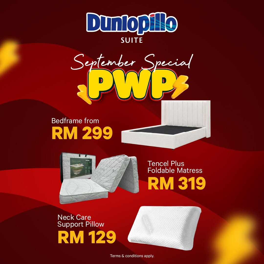 Dunlopillo-Malaysia-September-Special-Mattress-Sale-5 1-30 September 2026: Dunlopillo Malaysia: September Special Mattress Sale with Buy 1 Free 2, Up to 30% OFF and Massage Chair Giveaway