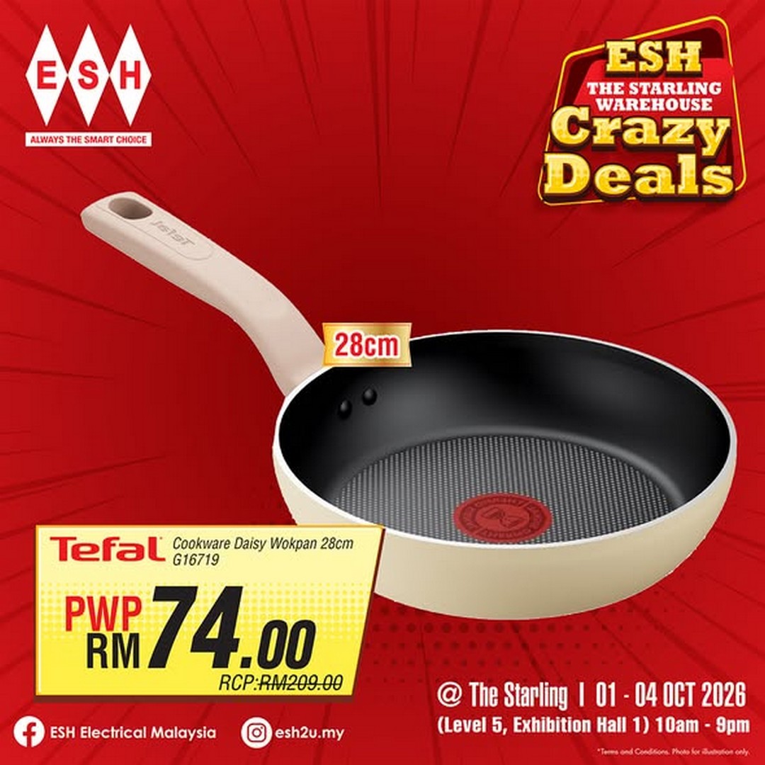 ESH-Electrical-Malaysia-Starling-Warehouse-Crazy-Deals-2 1-4 October 2026: ESH Electrical Malaysia: Starling Warehouse Crazy Deals Promotion with PWP Offers, Special Deals and Free Gifts Up to RM300 at The Starling Mall