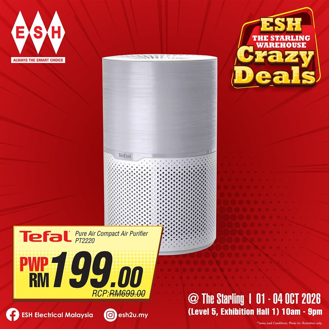 ESH-Electrical-Malaysia-Starling-Warehouse-Crazy-Deals-4 1-4 October 2026: ESH Electrical Malaysia: Starling Warehouse Crazy Deals Promotion with PWP Offers, Special Deals and Free Gifts Up to RM300 at The Starling Mall