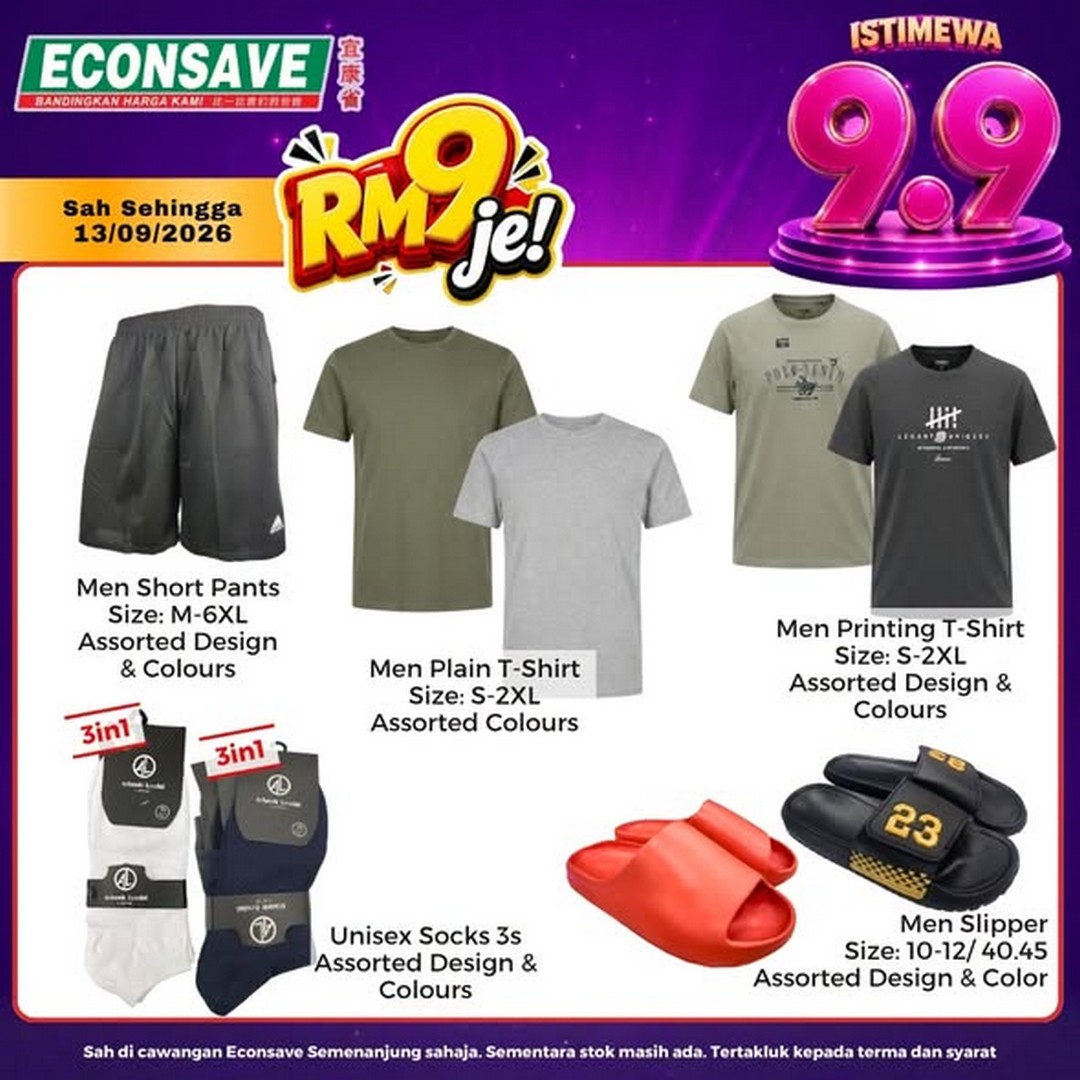 Econsave-9.9-Sale-Promotion-with-Even-More-Savings-1 Now till 4 September 2026: Econsave: 9.9 Sale Promotion with Even More Savings on Family Shopping and Everyday Essentials