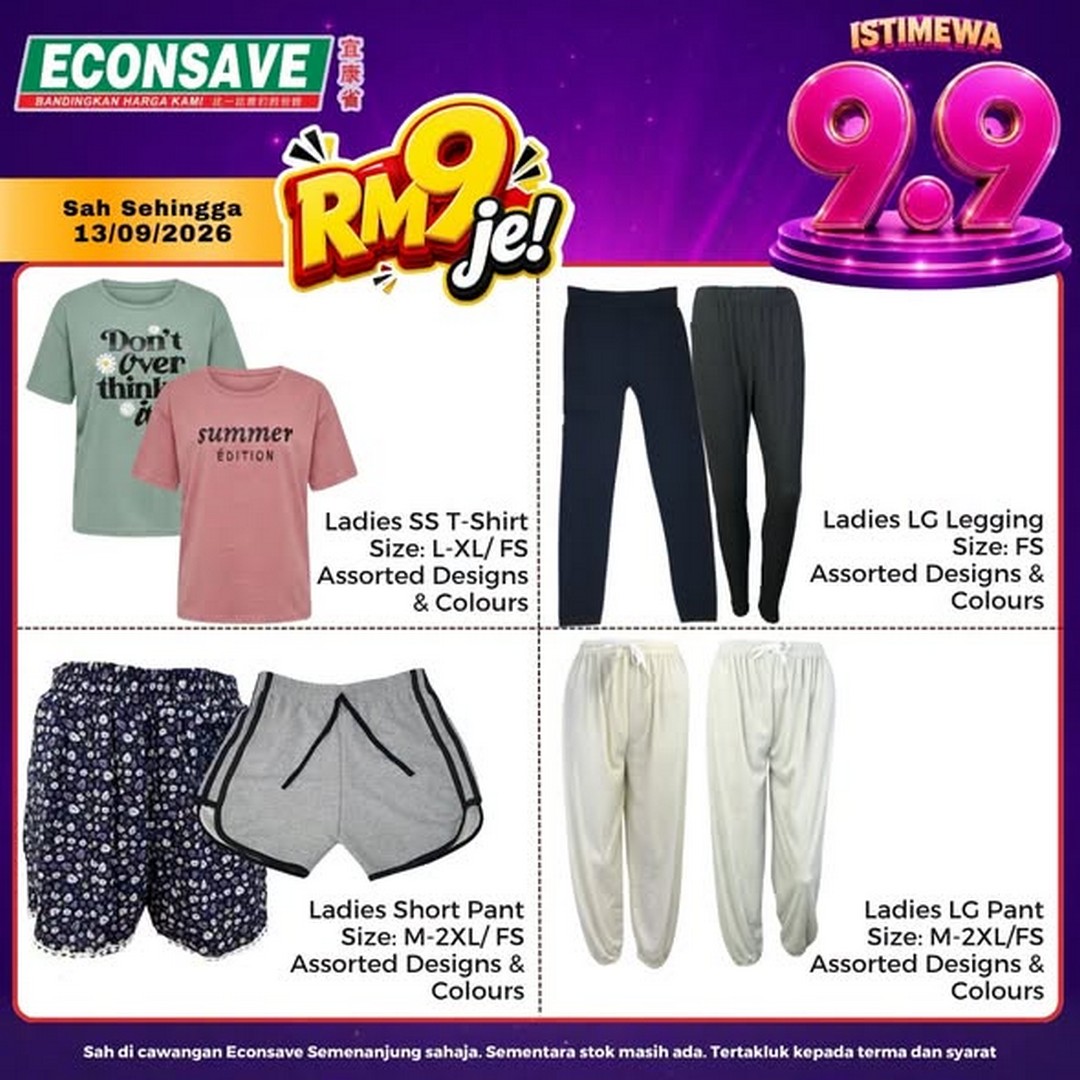 Econsave-9.9-Sale-Promotion-with-Even-More-Savings-2 Now till 4 September 2026: Econsave: 9.9 Sale Promotion with Even More Savings on Family Shopping and Everyday Essentials