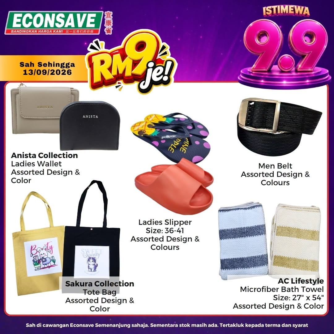 Econsave-9.9-Sale-Promotion-with-Even-More-Savings-4 Now till 4 September 2026: Econsave: 9.9 Sale Promotion with Even More Savings on Family Shopping and Everyday Essentials