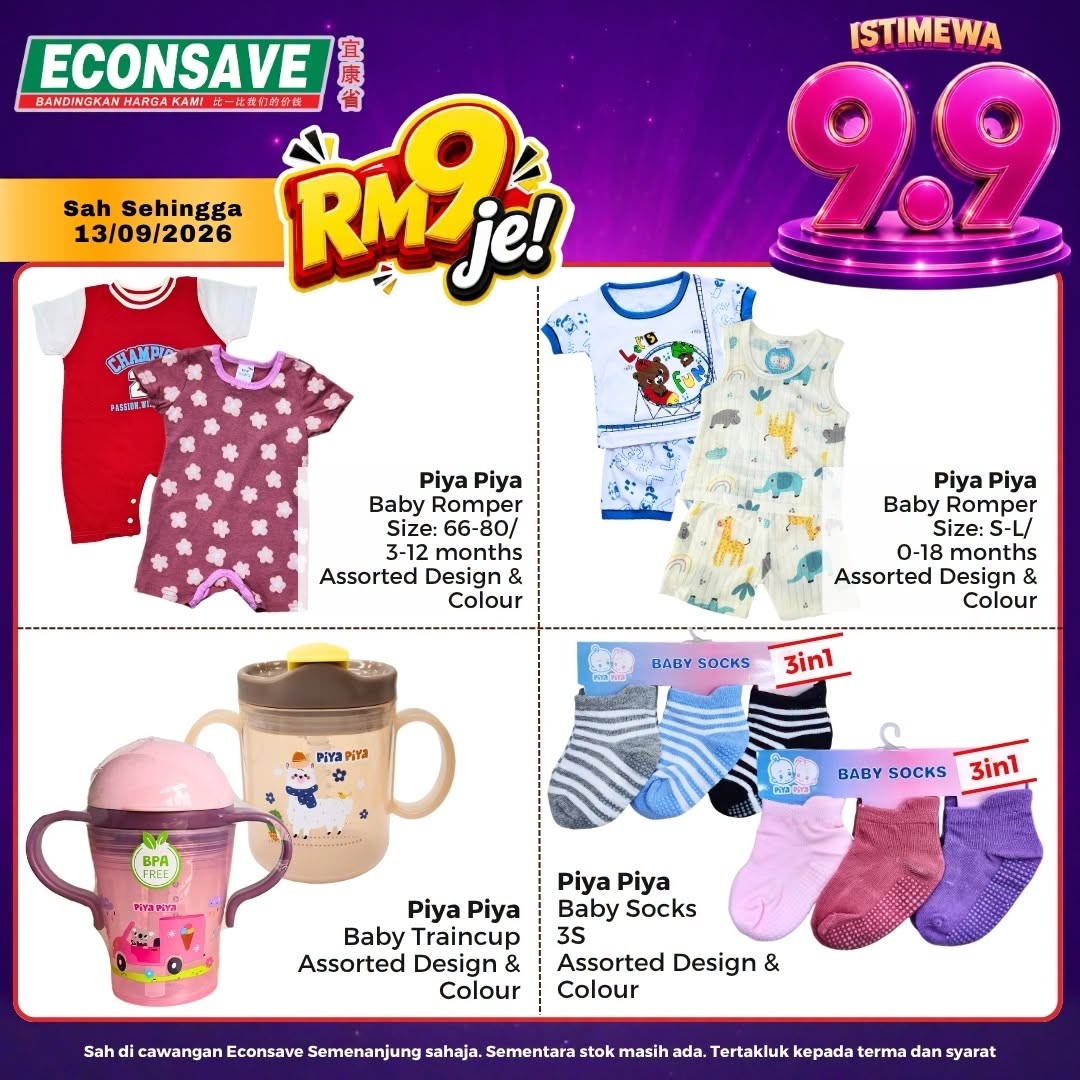 Econsave-9.9-Sale-Promotion-with-Even-More-Savings-5 Now till 4 September 2026: Econsave: 9.9 Sale Promotion with Even More Savings on Family Shopping and Everyday Essentials