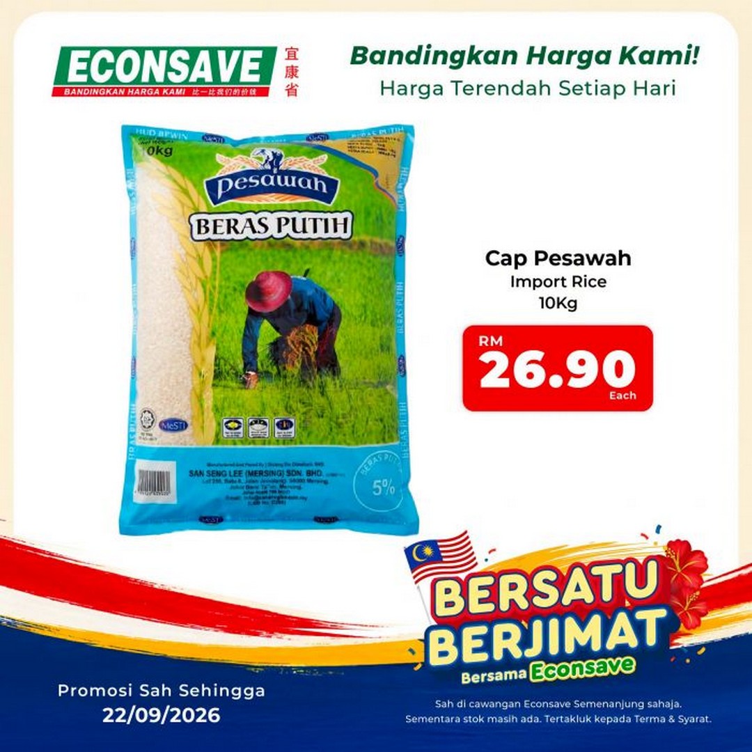 Econsave-Bersatu-Berjimat-Grocery-Promotion-–-Fresh-Produce-from-RM2-11 Now till 22 September 2026: Econsave: Bersatu Berjimat Grocery Promotion – Fresh Produce from RM2.29/kg at Peninsular Malaysia Branches