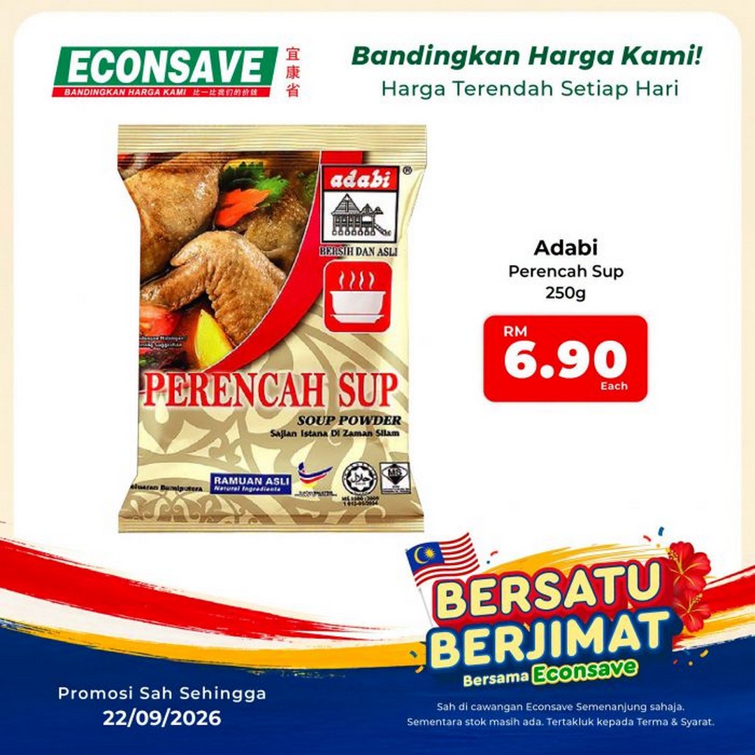 Econsave-Bersatu-Berjimat-Grocery-Promotion-–-Fresh-Produce-from-RM2-12 Now till 22 September 2026: Econsave: Bersatu Berjimat Grocery Promotion – Fresh Produce from RM2.29/kg at Peninsular Malaysia Branches