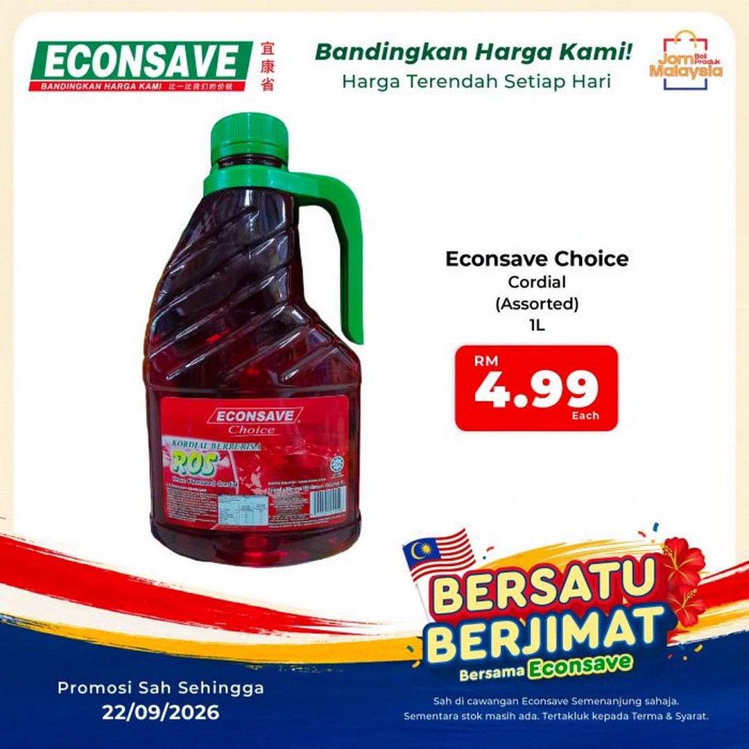 Econsave-Bersatu-Berjimat-Grocery-Promotion-–-Fresh-Produce-from-RM2-13 Now till 22 September 2026: Econsave: Bersatu Berjimat Grocery Promotion – Fresh Produce from RM2.29/kg at Peninsular Malaysia Branches