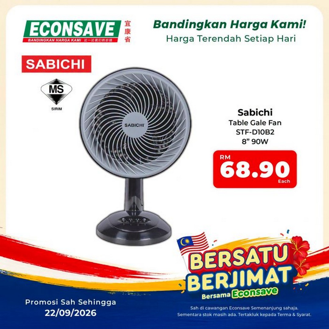 Econsave-Bersatu-Berjimat-Grocery-Promotion-–-Fresh-Produce-from-RM2-22 Now till 22 September 2026: Econsave: Bersatu Berjimat Grocery Promotion – Fresh Produce from RM2.29/kg at Peninsular Malaysia Branches