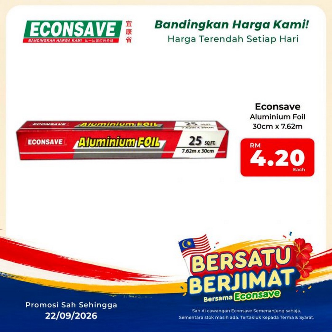 Econsave-Bersatu-Berjimat-Grocery-Promotion-–-Fresh-Produce-from-RM2-25 Now till 22 September 2026: Econsave: Bersatu Berjimat Grocery Promotion – Fresh Produce from RM2.29/kg at Peninsular Malaysia Branches