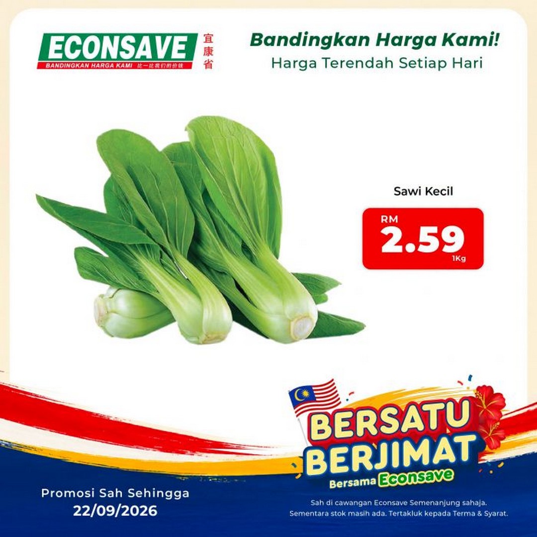 Econsave-Bersatu-Berjimat-Grocery-Promotion-–-Fresh-Produce-from-RM2-3 Now till 22 September 2026: Econsave: Bersatu Berjimat Grocery Promotion – Fresh Produce from RM2.29/kg at Peninsular Malaysia Branches