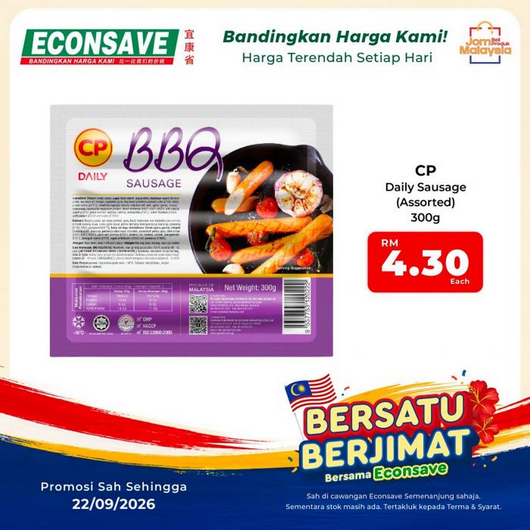 Econsave-Bersatu-Berjimat-Grocery-Promotion-–-Fresh-Produce-from-RM2-7 Now till 22 September 2026: Econsave: Bersatu Berjimat Grocery Promotion – Fresh Produce from RM2.29/kg at Peninsular Malaysia Branches