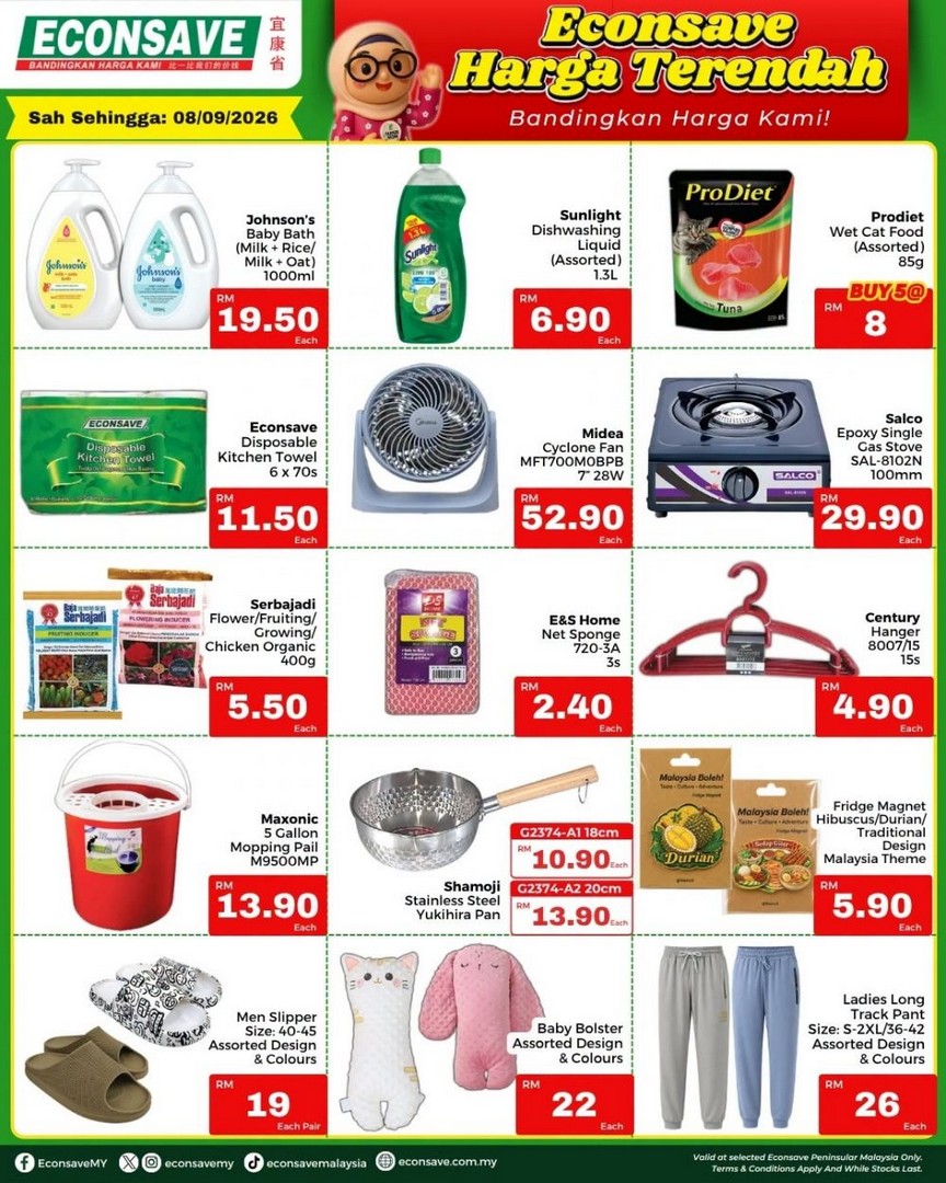 Econsave-Harga-Terendah-Promotion-on-Groceries-and-Household-1 6-8 September 2026: Econsave: Harga Terendah Promotion on Groceries and Household Essentials from RM2.40
