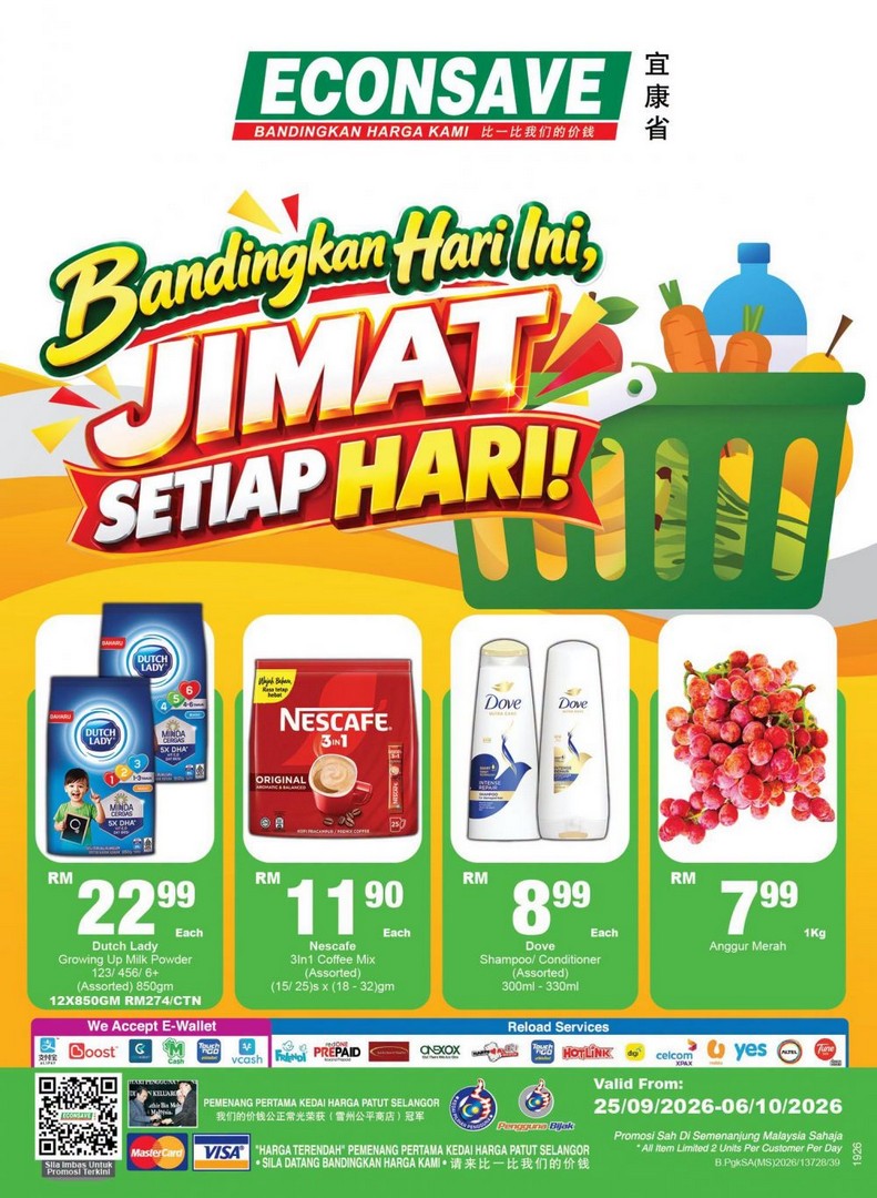Econsave-Jimat-Setiap-Hari-Catalogue-Promotion-Peninsular-Malaysia 25 September-6 October 2026: Econsave Jimat Setiap Hari Catalogue Promotion Peninsular Malaysia Grocery Deals