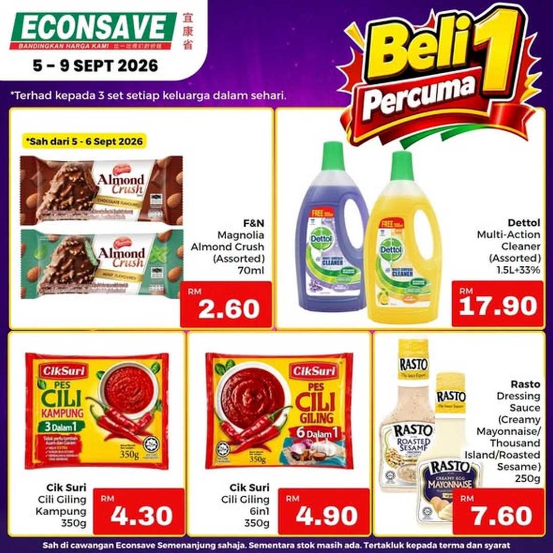 Econsave-Special-9.9-Promotion-with-Double-Savings-1 5-9 September 2026: Econsave: Special 9.9 Promotion with Double Savings on Everyday Essentials