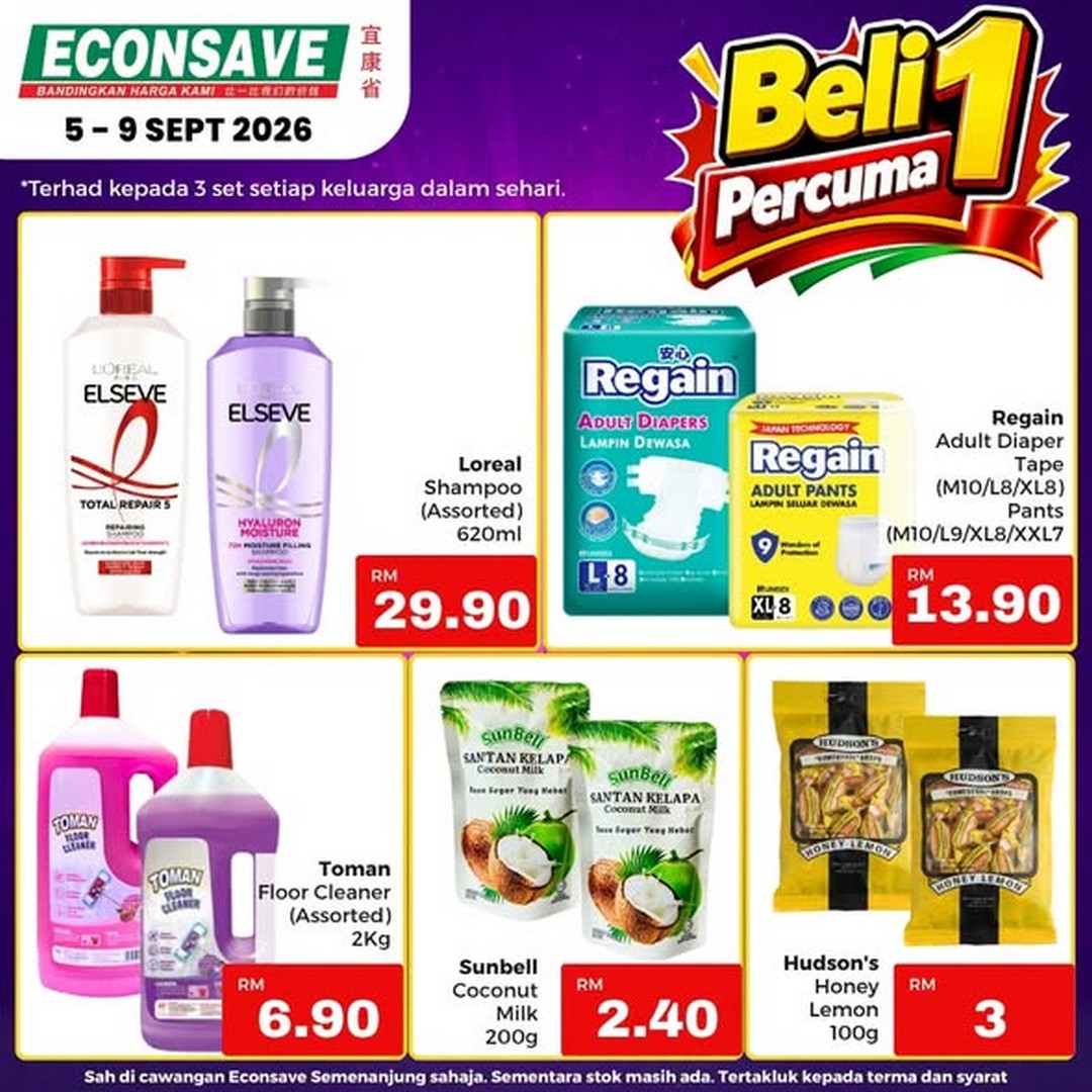 Econsave-Special-9.9-Promotion-with-Double-Savings-3 5-9 September 2026: Econsave: Special 9.9 Promotion with Double Savings on Everyday Essentials