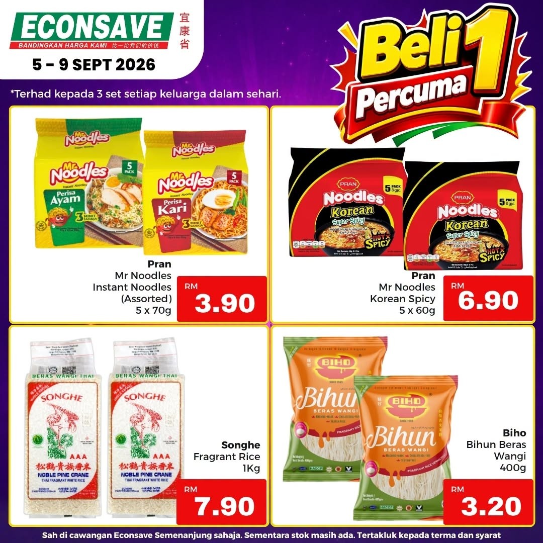 Econsave-Special-9.9-Promotion-with-Double-Savings-4 5-9 September 2026: Econsave: Special 9.9 Promotion with Double Savings on Everyday Essentials