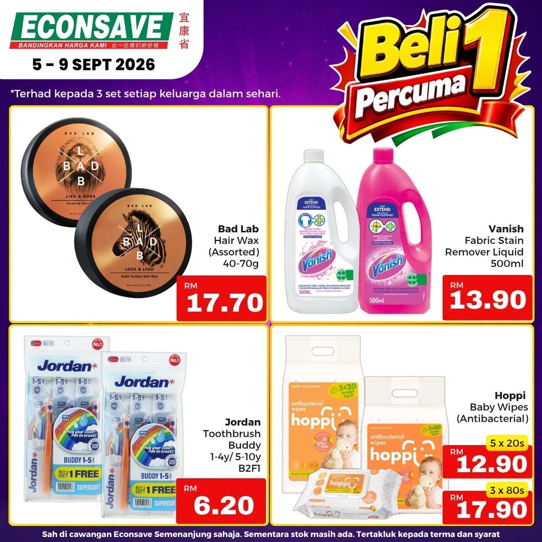Econsave-Special-9.9-Promotion-with-Double-Savings-5 5-9 September 2026: Econsave: Special 9.9 Promotion with Double Savings on Everyday Essentials