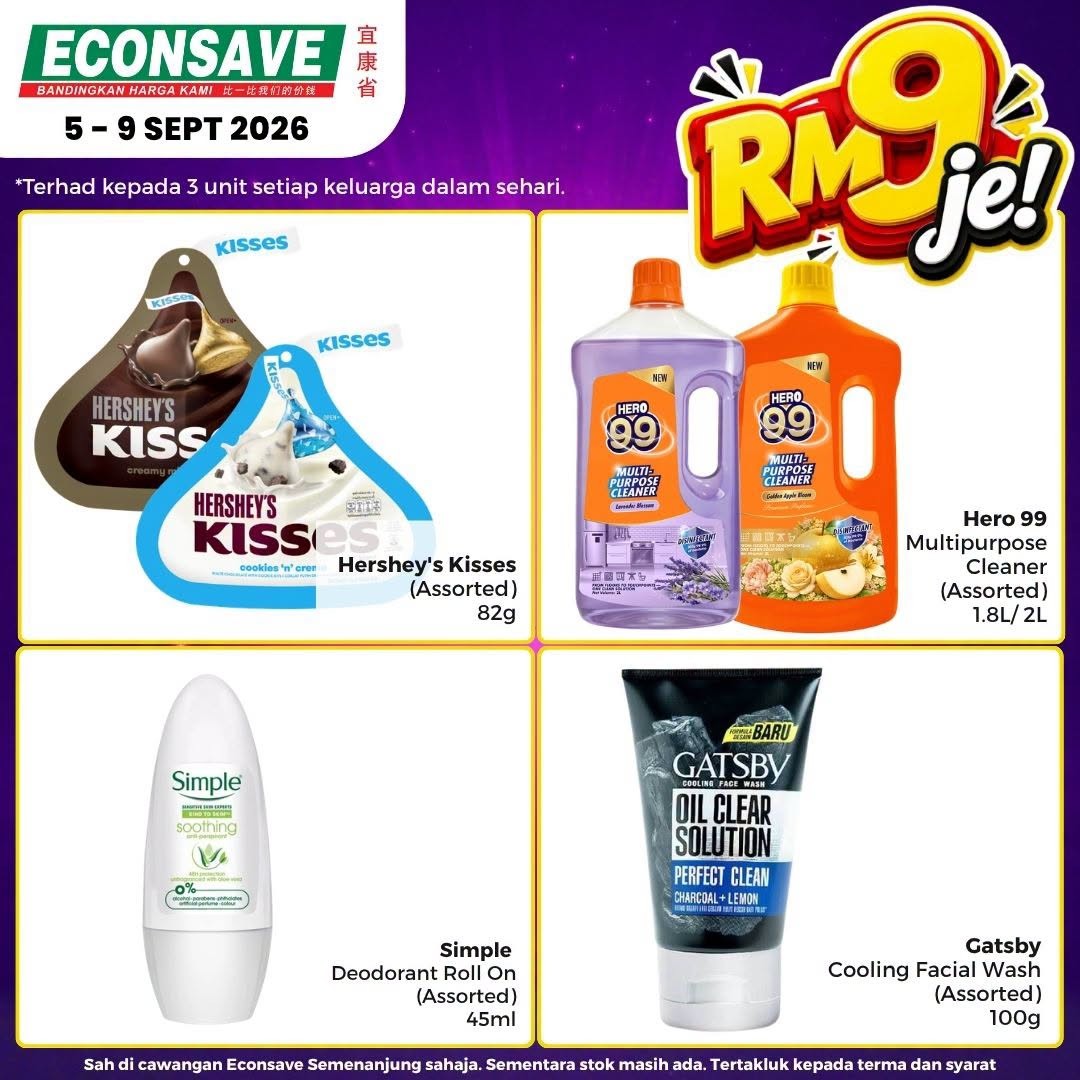Econsave-Special-9.9-Promotion-with-Double-Savings-8 5-9 September 2026: Econsave: Special 9.9 Promotion with Double Savings on Everyday Essentials