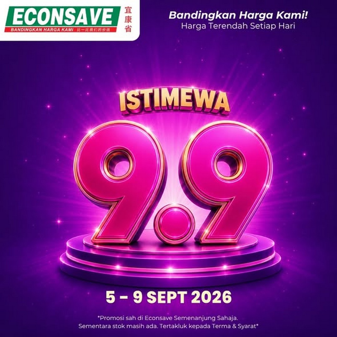 Econsave-Special-9.9-Promotion-with-Double-Savings 5-9 September 2026: Econsave: Special 9.9 Promotion with Double Savings on Everyday Essentials