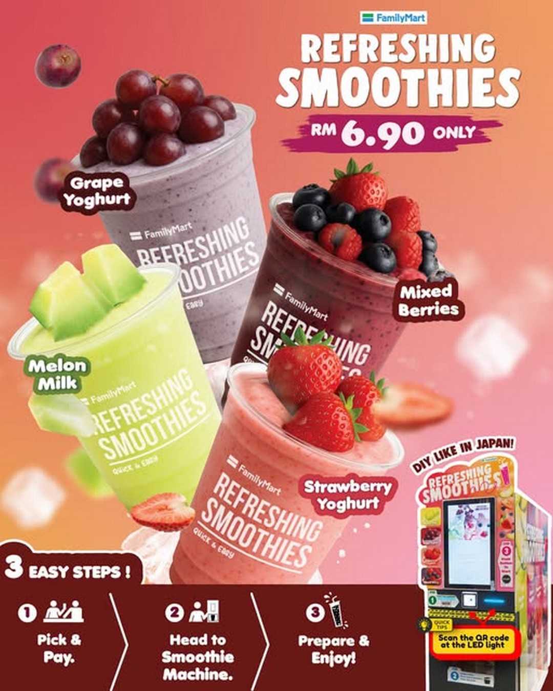 FamilyMart-Malaysia-Promotion-–-Try-the-New-Self-Service 9 September 2026 onwards: FamilyMart Malaysia: Promotion – Try the New Self-Service Smoothie Machine with Freshly Blended Flavours at Selected Stores