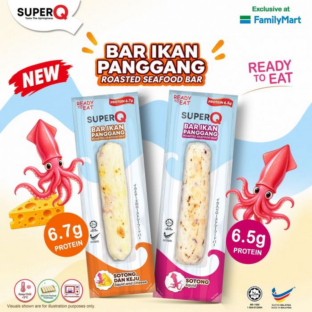 FamilyMart-Malaysia-Super-Q-Roasted-Seafood-Bar-Promotion 5 September 2026 onwards: FamilyMart Malaysia: Super Q Roasted Seafood Bar Promotion, High-Protein Squid & Cheese Snack, Selected Stores