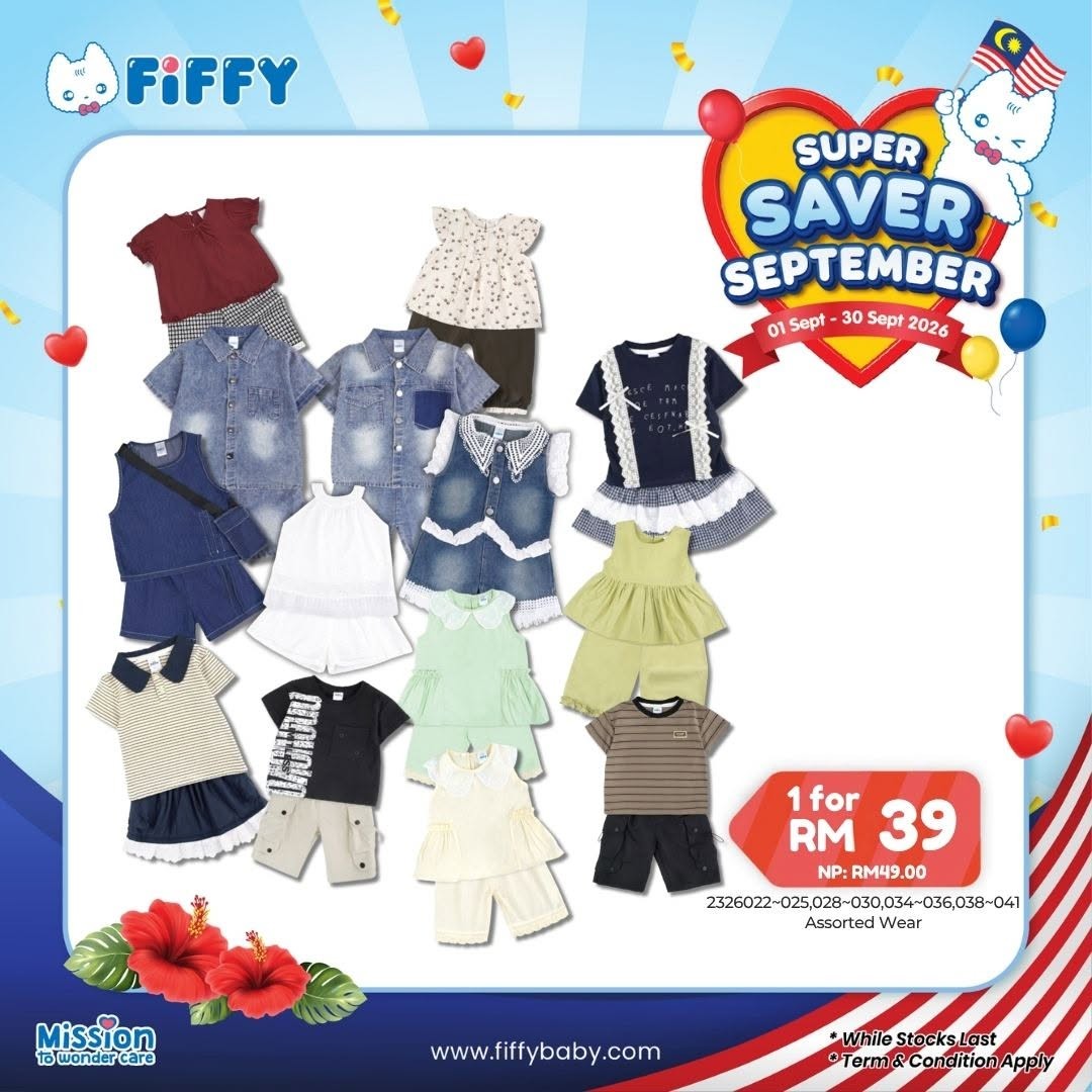 Fiffy-Malaysia-Super-Saver-September-Promotion-10 1-30 September 2026: Fiffy Malaysia: Super Saver September Promotion with Baby Care, Feeding Essentials, Clothing, Gift with Purchase and PWP Deals
