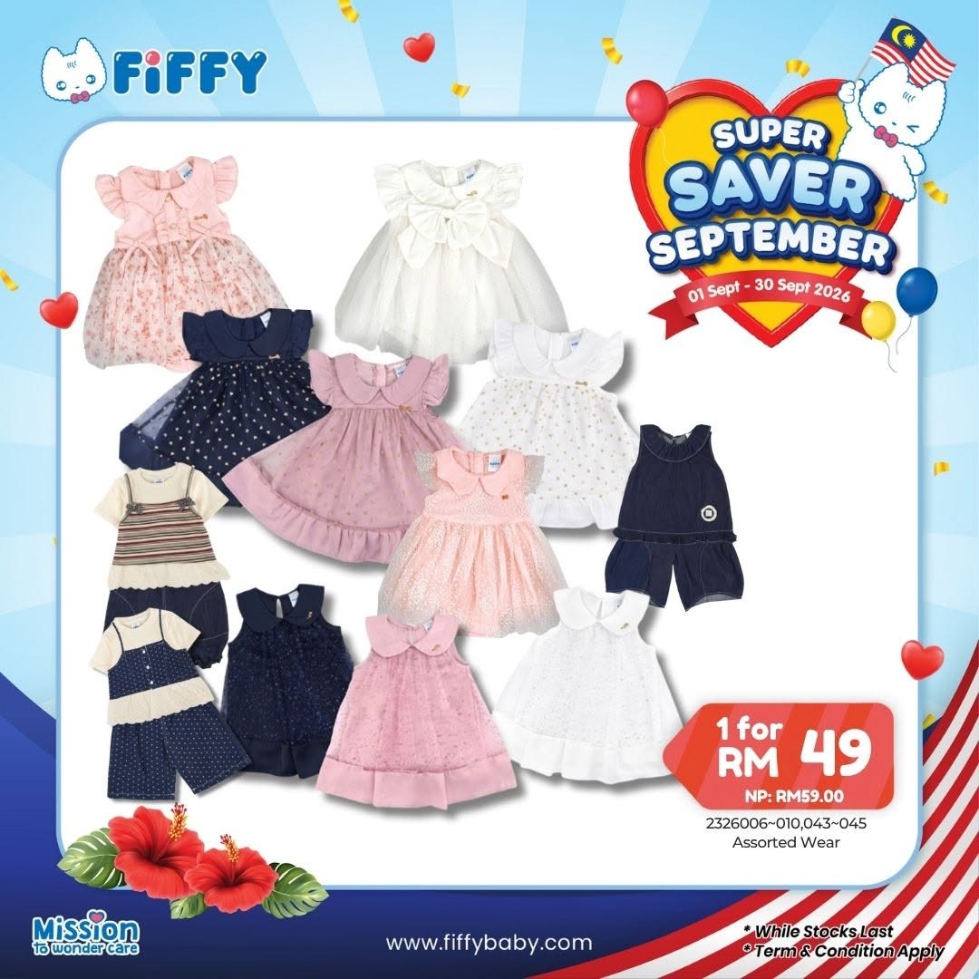Fiffy-Malaysia-Super-Saver-September-Promotion-11 1-30 September 2026: Fiffy Malaysia: Super Saver September Promotion with Baby Care, Feeding Essentials, Clothing, Gift with Purchase and PWP Deals
