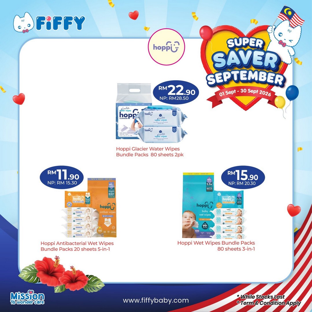 Fiffy-Malaysia-Super-Saver-September-Promotion-15 1-30 September 2026: Fiffy Malaysia: Super Saver September Promotion with Baby Care, Feeding Essentials, Clothing, Gift with Purchase and PWP Deals
