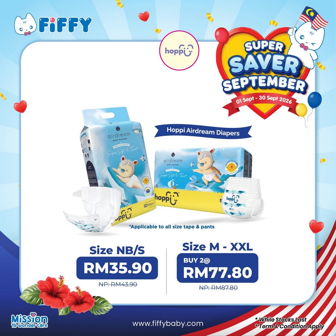 Fiffy-Malaysia-Super-Saver-September-Promotion-17 1-30 September 2026: Fiffy Malaysia: Super Saver September Promotion with Baby Care, Feeding Essentials, Clothing, Gift with Purchase and PWP Deals